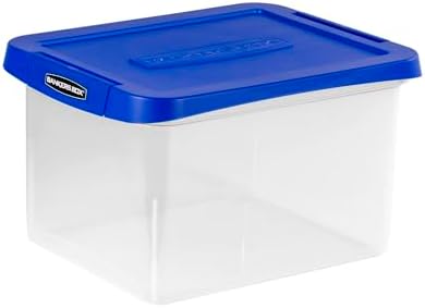 Heavy-Duty Plastic File Box, Letter/Legal