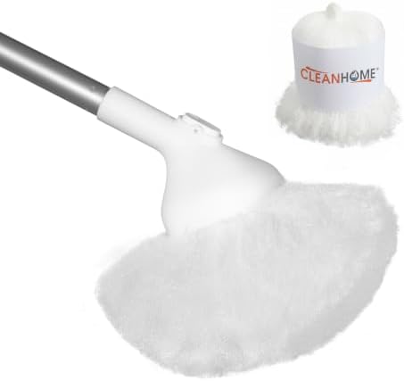 Shower Scrubber with Long Handle, Soft Bristles for Tub & Tile