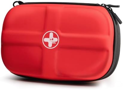 EVA First Aid Kit Small Waterproof Travel Emergency Kit (Red)