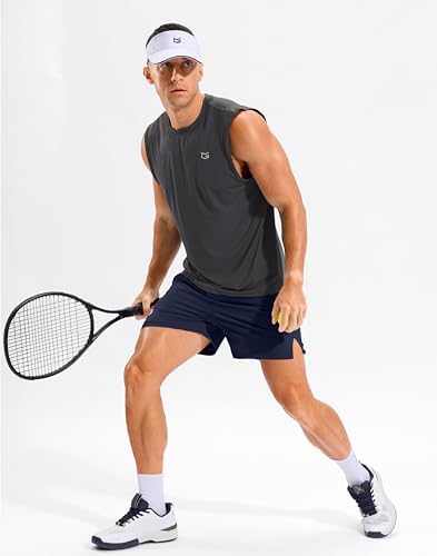 Men's Running Athletic Shorts 7"/9"/5" Zip Pockets Gym Workout Short