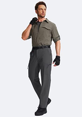 Men's Hiking Cargo Pants Water Resistant Quick Dry Lightweight Outdoor Tactical Pants for Men with Multi Pocket