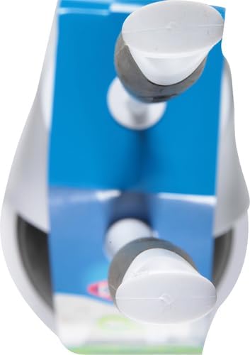Clorox Toilet Plunger and Brush Bowl Set with Holder Caddy Storage for Cleaning Bathroom and Unclogging Toilets, White and Gray