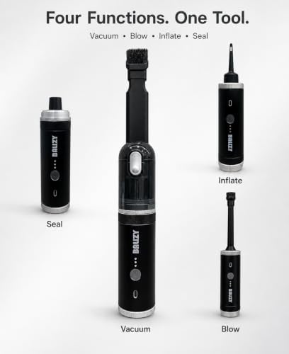 Handheld Vacuum，4-in-1 Cordless Car vacuum cleaner&Air Blower,Black