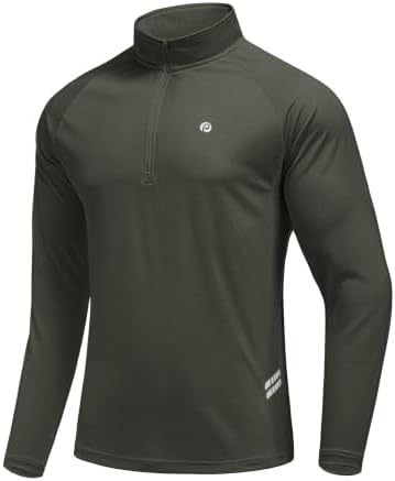 Men's 1/4 Zip Pullover Quarter Zip Athletic Golf Shirts