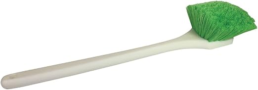 Soft Bristle Wheel Cleaning Brush 2.5" Bristle & 20" Long Handle - 1 Pack