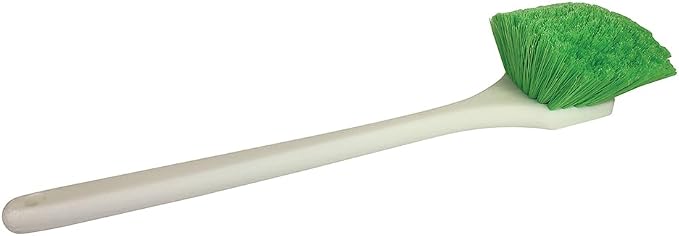 Soft Bristle Wheel Cleaning Brush 2.5" Bristle & 20" Long Handle - 1 Pack