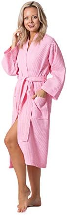 Waffle Knit Lightweight Kimono Spa & Bath Robes for Women - Quick Dry - Soft