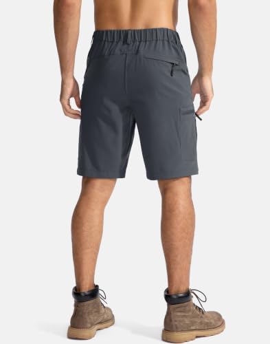 Men's Hiking Cargo Shorts 9"/7"/11" Lightweight Outdoor Shorts for Men Trip Golf Camping Casual with 5 Zipper Pockets