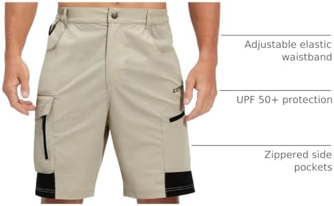 Men's Quick Dry Hiking Cargo Work Shorts UPF 50+ for Outdoors