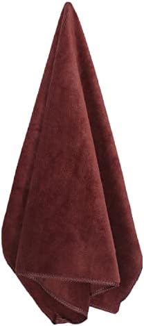 Kuber Industries Cleaning Cloths|Highly Absorbent Microfiber Towels for Kitchen, Car, Window, 24 x 16 inches (Brown)