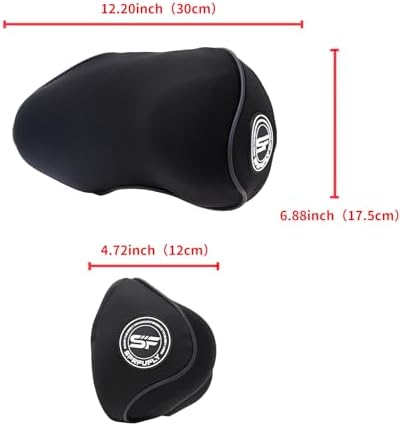 2 Pack - Car Headrest Pillow for Neck Support, 100% Memory Foam Car Pillow