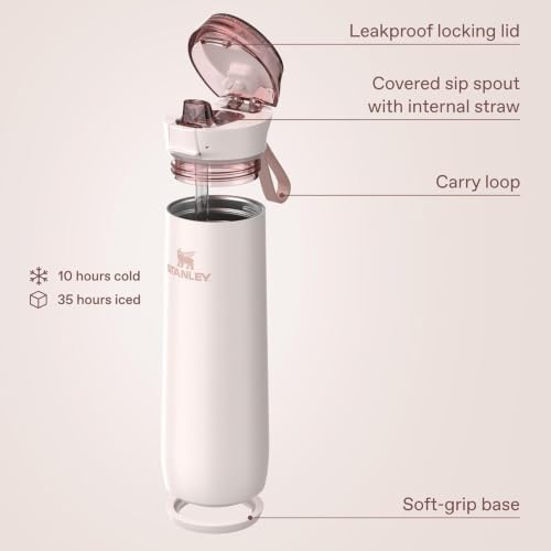 STANLEY Flowstate Spring Bottle, 20 oz, Soft Pink Night Sky