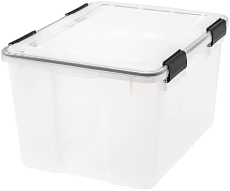 UCB-XS Quart WeatherPro Storage Box, 6.5 Qt - Single, Clear