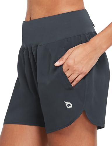 Women's 5" Workout Running Shorts with Liner Quick Dry Athletic