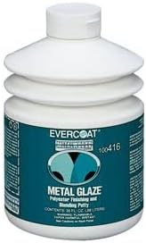 Evercoat Metal Glaze Polyester Finishing and Blending Putty for Metal, Aluminum & Steel - 30 Fl Oz