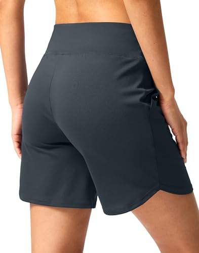 Women's Athletic Shorts 6" High Waisted Casual Shorts for Women