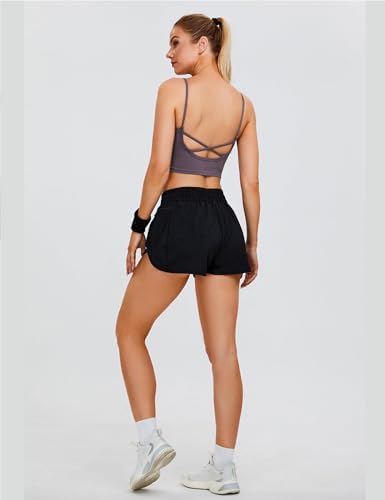 Womens Quick-Dry Running Shorts Gym Athletic Shorts 1.75"