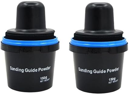 2 Pack 150g Black Dry Guide Coat Auto Body, Car Sanding Guide Powder, Powder Coat Kit for Bodywork, Auto Detailing Suppl