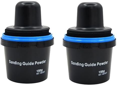 2 Pack 150g Black Dry Guide Coat Auto Body, Car Sanding Guide Powder, Powder Coat Kit for Bodywork, Auto Detailing Suppl