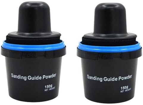 2 Pack 150g Black Dry Guide Coat Auto Body, Car Sanding Guide Powder, Powder Coat Kit for Bodywork, Auto Detailing Suppl