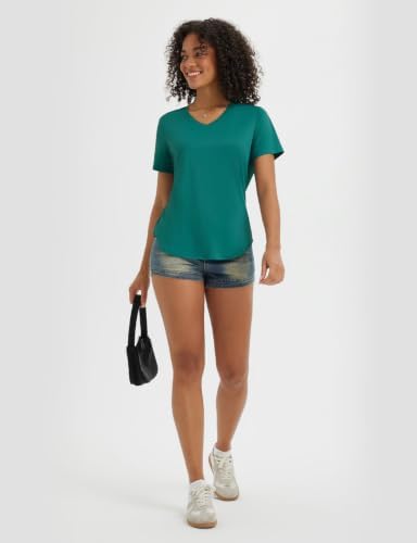 Women's Sun Shirt Workout Athletic Tops V Neck