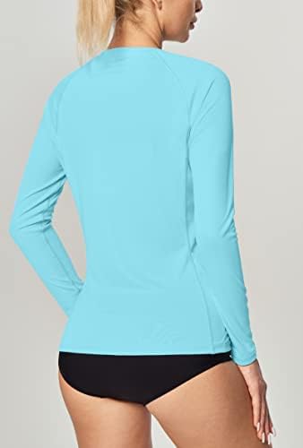 Long Sleeve Workout Tops for Women UPF 50+ Rash Guard Athletic Shirts