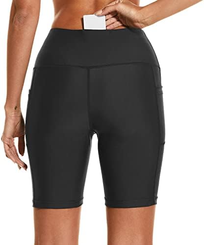 Women's 3''/5''/7''/9''/12'' Swim Board Shorts UPF50+ High Waisted Quick Dry Swimsuit Bottoms with Pockets Liner