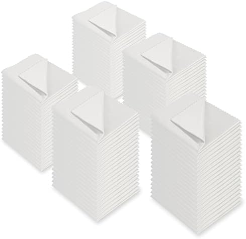 Eyeglasses Cleaning Cloth Glasses Cloths 5.5"x5.5" 100pcs White