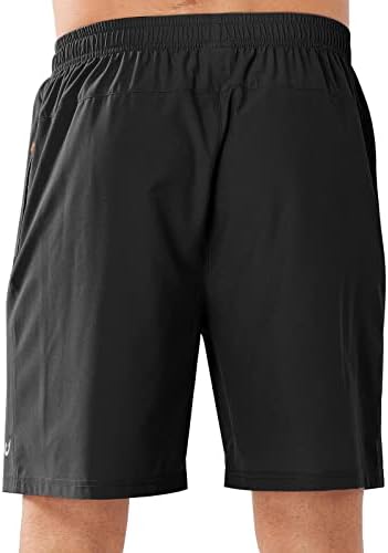 Men's Athletic Running Shorts Quick Dry Lightweight Zip Pockets