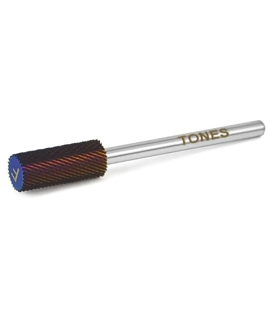 Tones Nail Drill Bit Small Barrel - F 3/32" Sanding Shaft for Electric File - Remove Acrylic & Gel - Manicure, Nail Art