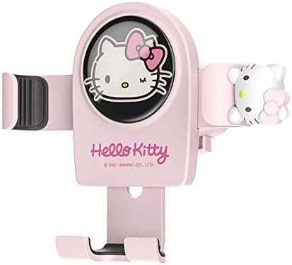 Cute Phone Mount for Car, Pink Cat Air Vent Clip Car Phone Holder Mount Fit for All Cell Phone, Pretty Car Accessories for Women and Girls