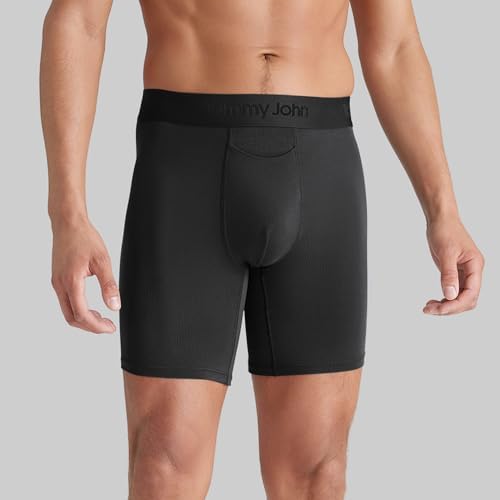 Tommy John Men's Second Skin 6" Mid-Length Boxer Brief Underwear