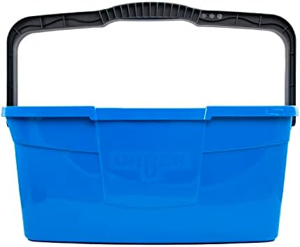 Professional 3 Gallon Bucket – Compact Cleaning Bucket, Comfort-Grip Handle, 2 Pour Spouts, Portable Cleaning Supplies, Plastic Mop Bucket for Floor, Window & Household Cleaning