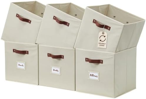 Storage Bins, Cube Storage Bin with Labels