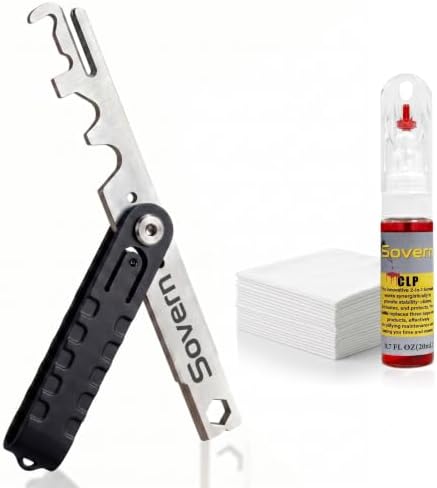 Sovern Professional Carbon Removal & Bolt Cleaning Scraper Kit with CPL 3-in-1 Cleaning, Lubricating & Protective Oil