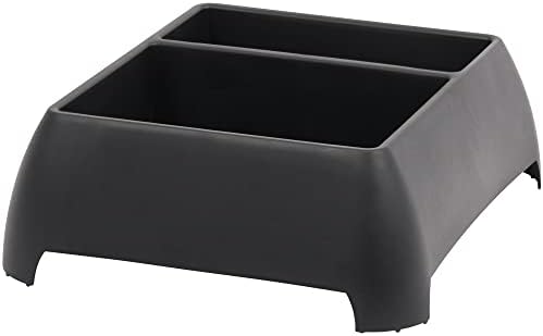 Heavy Duty Storage Organizer for Vehicle Trunk, Garage, Under Sink Organizer, Recycled Plastic, Made in USA (Black)