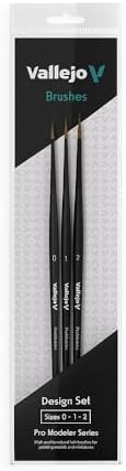 Pro Modeler Series Desing Set, Flagged Synthetic Bristles