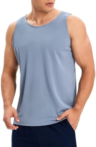 6 Pack Men's Workout Tank Tops Athletic Muscle Gym Shirts