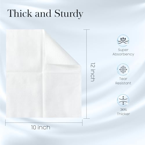 2 Pack of 50 count XL Disposable Face Towels 10” x 12”