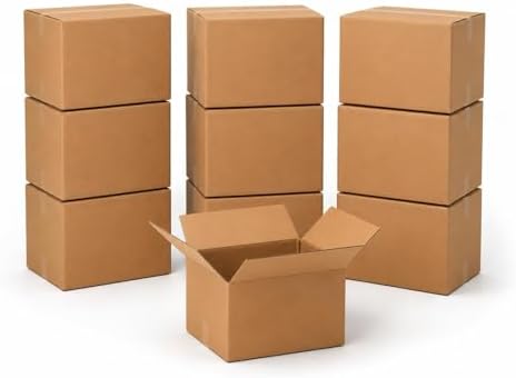 Moving Boxes Holds 65lbs, 18"L x 14"W x 12"H (10-Pack) Medium - Corrugated Cardboard Box for Shipping, Mailing, Packing, Packaging and Storage