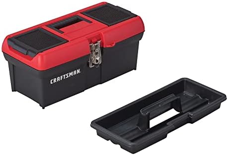 Tool Box, Lockable, 16 in., Red/Black (CMST16901)
