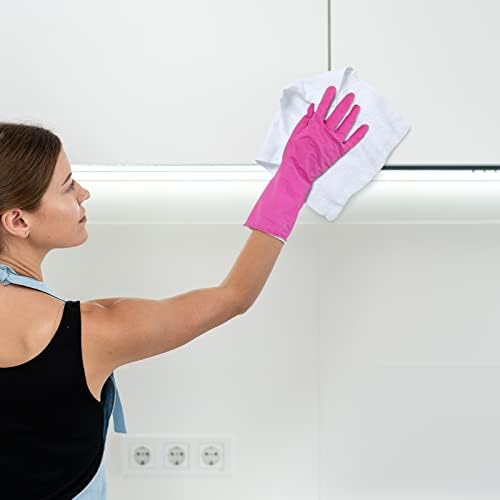 100 Pcs White Cleaning Cloths Bulk Reusable Cleaning Rags