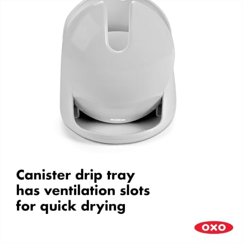 OXO Good Grips Compact Toilet Brush & Canister - Gray