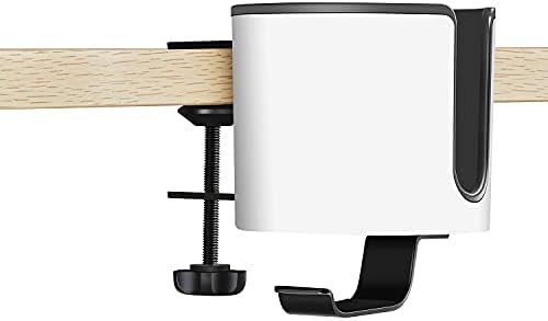 Luxury 2-in-1 Anti-spill Cup Holder with Headphone Hanger (WHITE)