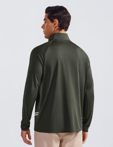 Men's 1/4 Zip Pullover Quarter Zip Athletic Golf Shirts