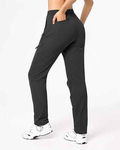 Womens Hiking Pants Quick Dry Tall Insteam 29"/32"/34"/36" Water Resistant Lightweight Cargo Pants with 5 Pockets