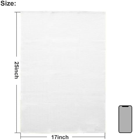 Dish Towels Set, 100% Cotton Waffle Weave Kitchen Towels 6 Pack, 17 x 25 Inches, Super Absorbent for Drying and Cleaning, White