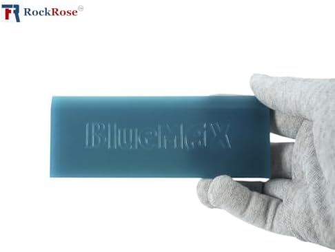 RockRose BlueMax Squeegee Replacement Blade - Professional Window Tinting Tool High Pressure Vinyl Wrap Applicator for Multi Handles Auto Detailing & Water Removal Blade Pack 4 Units