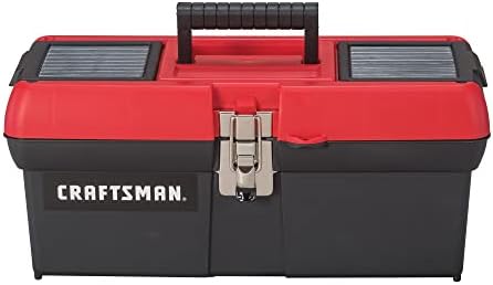 Tool Box, Lockable, 16 in., Red/Black (CMST16901)