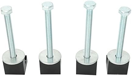 Truck Tool Box Tie Downs Aluminum J Hook Crossover,Easy Mount 4 Pack-Black,Universal Fit Pick Up Truck Tool Box Mounting Kit
